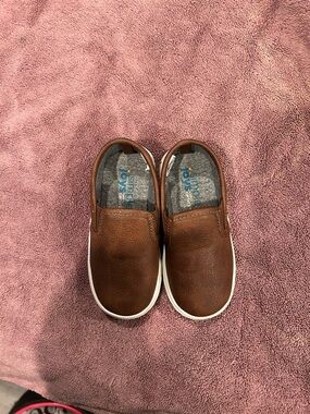 Brown Slip-On Kids Sneakers carters